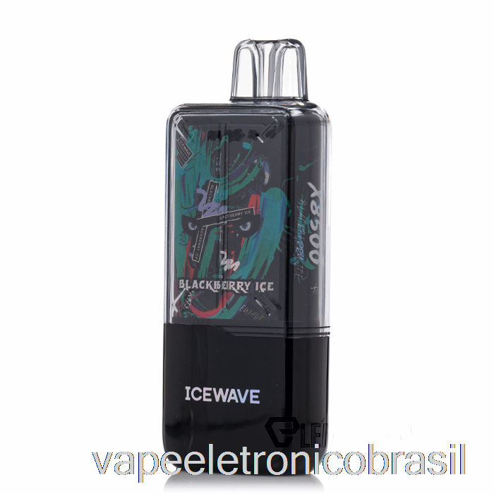 Vape Eletrônico Icewave X8500 Descartável Blackberry Ice